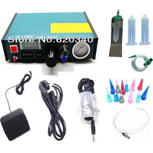 983A Professional Precise Digital Auto Glue Dispenser Solder Paste Liquid Controller Dropper 220V Free Shipping