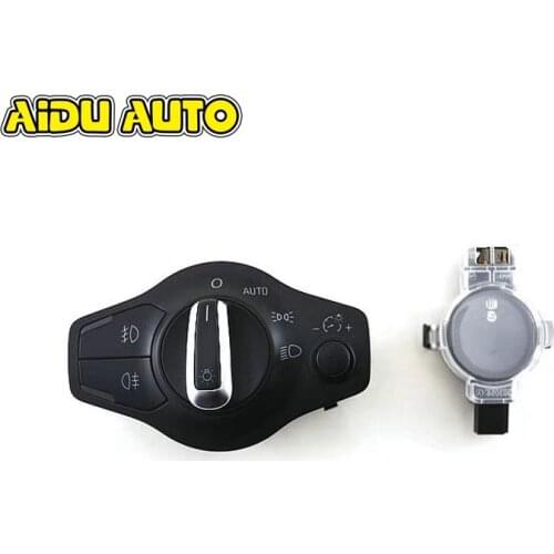 AIDUAUTO For Audi A4 B8 A5 S5 Q5 8R Auto Headlight Head Light Switch Fog Side Light Switch 8K0 941 531 AS