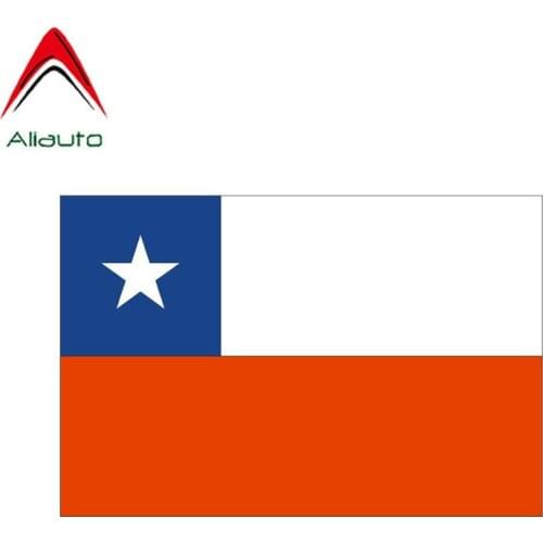 Aliauto Car Accessories Chile Flag Creative Waterproof Reflective Decoration Body Sticker Decal PVC for Suzuki Peugeot,11cm*7cm