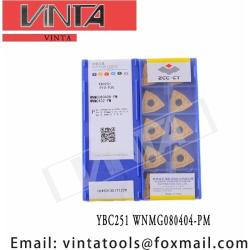 Free shipping high quality YBD152 YBC251 YBC252 YBC152 WNMG080404-PM cnc carbide turning inserts cutting blade tools