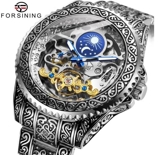 Forsining 2021 Mens Wrist Watch Waterproof Original Automatic Luxury Pagani Design Male Brand Pilot Tourbillon Smart Skeleton