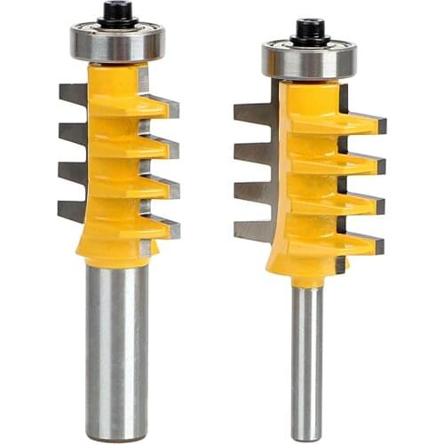 DIYWORK Rail Reversible Finger Joint Glue Router Bit Conical Tenon Cutter Carpenter Woodworking Tools Milling Cutters