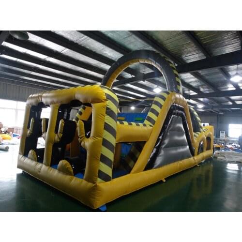 Commercial Inflatable Obstacle Course with Slide with CE blower/Inflatable Fun City