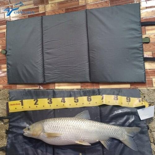Toppory 95CM X 46CM Small Cloth Unhooking Mat for Carp Fishing Foldable for Fish Protection