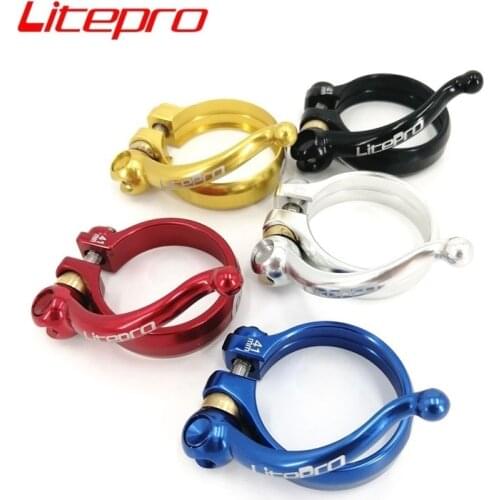 Litepro Ultra-light Seatposts Clamps 41mm 40mm Aluminum Alloy SP8 BYA412 Folding Bike Electric Folding Bicycle Seat Tube Clamp