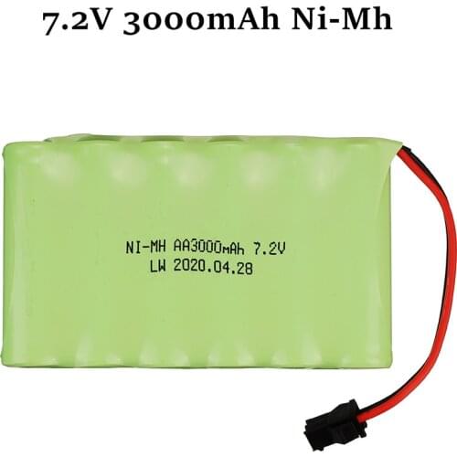 M Model ) 7.2v 3000mah NiMH Battery For Rc toys Car Tanks Trains RC Robots Boats Gun Ni-MH AA 700mah 7.2v Rechargeable Battery
