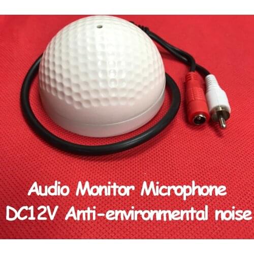 Mic Sound Monitor Audio Pickup Device High Sensitive 62db Tiny Microphone for CCTV Security NVR DVR CCTV Microphone