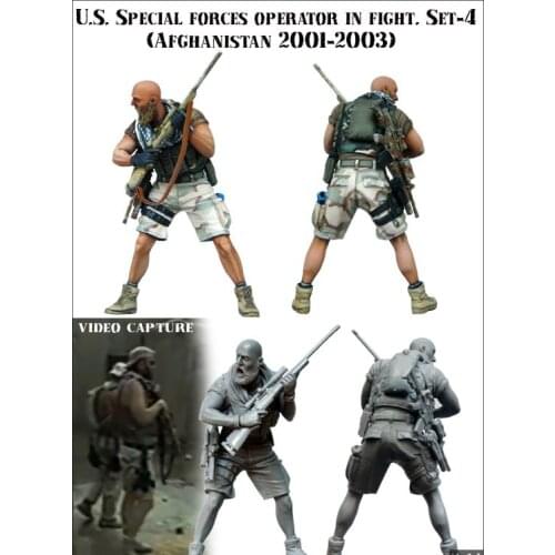 1/35 Scale Die-cast Resin White Model Russian Special Forces Soldier Model Requires Manual Coloring Model Free Shipping