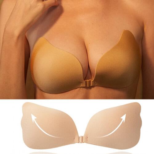 Invisible Bra Sexy Strapless Bra Push Up Lingerie Seamless Invisible Angel Wings Silicone Bra Women Dress Wedding Underwear