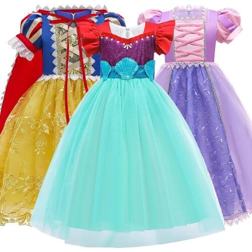 Dress Birthday Party Dresses Costume Girls Clothing Princess Dress Clothing Kids Clothes