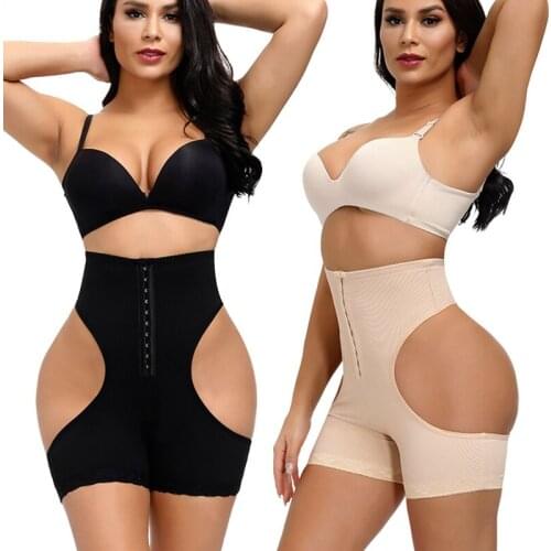 Sexy Thong Push Up Butt Lifter Underwear Shapers Body Shaper Girdle Waist Cincher Tummy Control Panties With Hook Shapewear