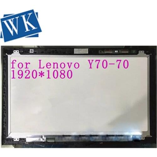 Free shiping For Lenovo Y70-70 Y70 70 FHD Lcd Touch Screen +Frame Assembly 1920*1080