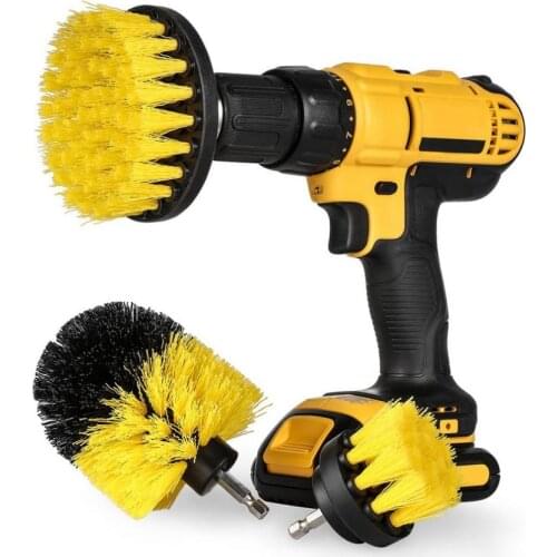 Hot Sale Drill Brush Cleaner Scrubbing Brushes Auto Care Cleaning Tools For Carpet Glass Car Tires Nylon Brushes Scrubber Drill