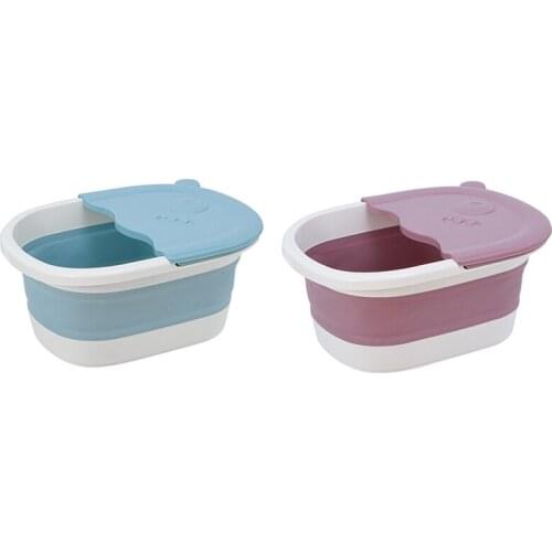 AF89 Foldable Bucket Foot Bath Bucket Bathroom Foot Wash Basin Laundry Buckets Portable Folding Water Container