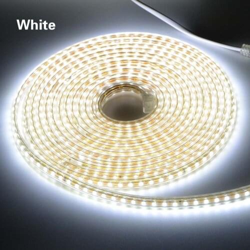 SMD 2835 AC220V LED Strip Flexible Light 120leds/m Waterproof Led Tape LED Light With Power Plug 1M/2M/3M/5M/6M/10M/15M/20M/25M