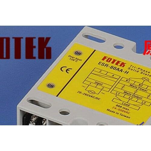 Taiwan new original FOTEK Positive Three-Phase Solid State Relay ESR-80AA-H