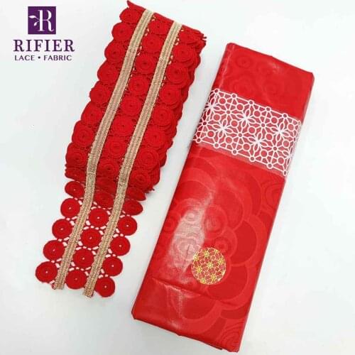 Unique Design Embroidered Ribbon For Crafts For Sewing Women Daily Party Dresses Latest Style Bazin Riche Gextczer Lace Fabric