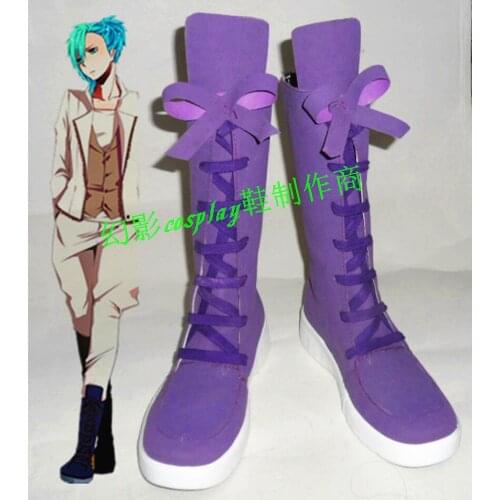 Uta NO Prince Sama Mikaze Ai Purple Long Halloween Cosplay Shoes Boots H016
