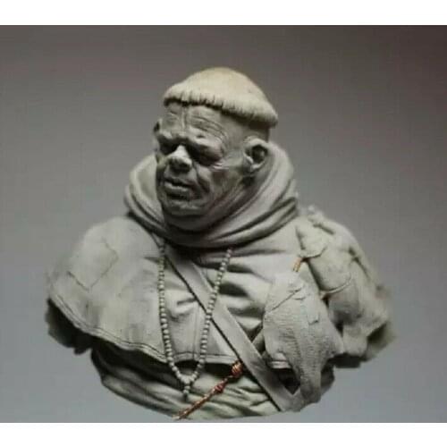 1/10 ancient man warrior bust Resin figure Model kits Miniature gk Unassembly Unpainted
