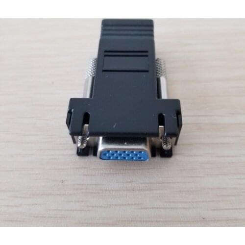 10pcs/lot RJ45 Network Adapter to VGA Convertor Extender Female to Female Connector Plug