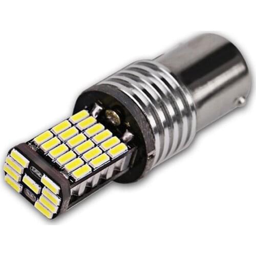 100pcs 1156 1157 CANBUS NO ERROR p21w BA15S 4014 led 45 SMD Car Tail Bulb Brake Light Auto Backup Reverse Lamp DC12V