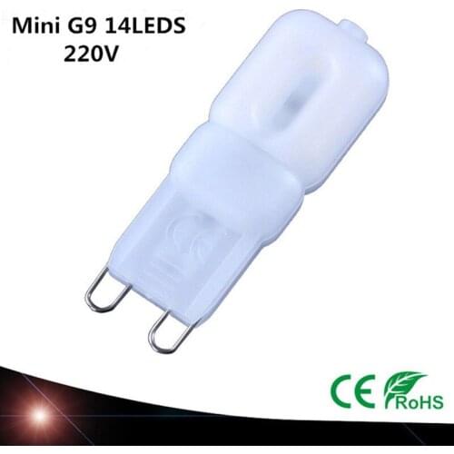 10X NEW g9 led 14LEDS 22LEDS 32LEDS AC 220V 230V 240V G9 lamp Led bulb SMD 2835 LED g9 light Replace 30/40W halogen lamp light
