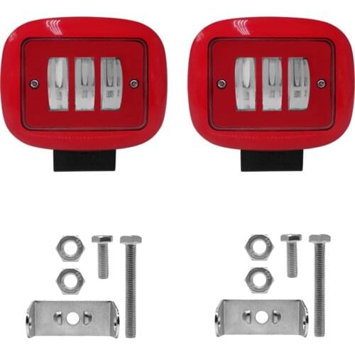 2pcs LED Working Lights Projector Lamp Fog Light 60W IP68 Waterproof For ATV UAZ SUV 4WD 4x4 Truck Tractor Off-road Light