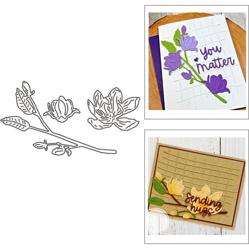 2021 New Plant Flower Leaf Pattern Metal Cutting Dies For DIY Craft Making Greeting Card Album Scrapbooking No Clear Stamps Sets