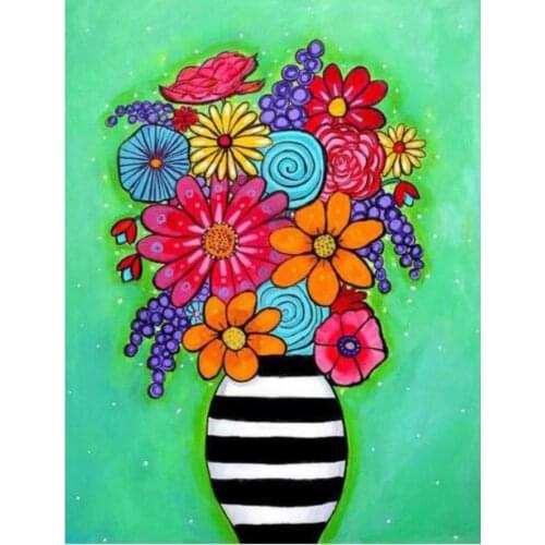 5d diamond painting cartoon flower full round rhinestone embroidery picture mosaic poster diamond art drawing wall sticker decor