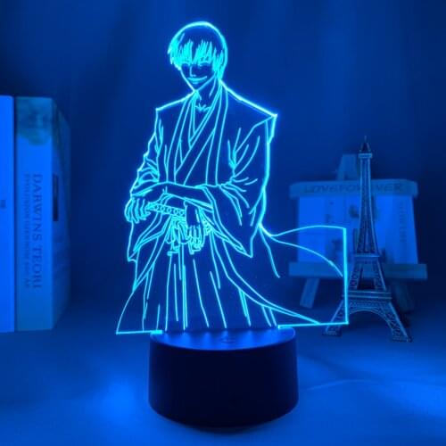 Anime 3d Lamp Bleach Gin Ichimaru for Bedroom Decor Nightlight Cool Birthday Gift Acrylic Led Night Light Bleach