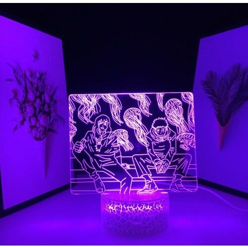 Anime Lamp Jujutsu Kaisen LED Night Light for Birthday Gift Room Decoration Nightlight Manga Table Lamp Itadori Yuji