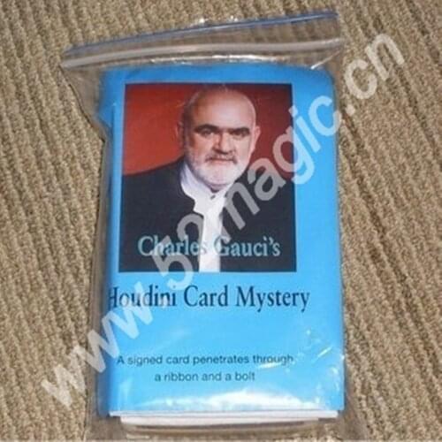 Free Shipping,Houdini Card (Escape) Mystery - Card Magic Tricks,Close Up,Stage Magic,Accessories,Novelties,Illusions