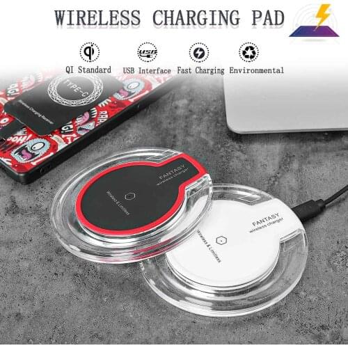 Qi Wireless Phone Charging Pad Type-C Receiver Visible Element Wireless Fast Charging pad For Google Pixel 2/2 XL Charger