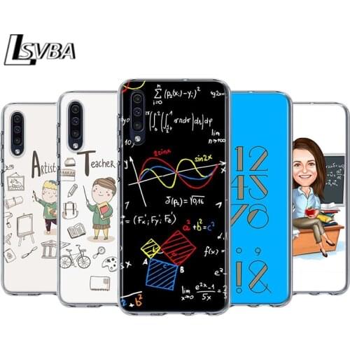 Cute Profession Teacher For Samsung Galaxy A90 A80 A70 A60 A50 A40 A30 A32 A52 A72 A02S A2 A20S A20E A10S A10E A10 Phone Case