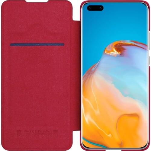 Flip Case for Huawei P40 Pro Plus NILLKIN Qin Series Luxury PU Leather Plastic Back Cover Huawei P40 Pro+ Case