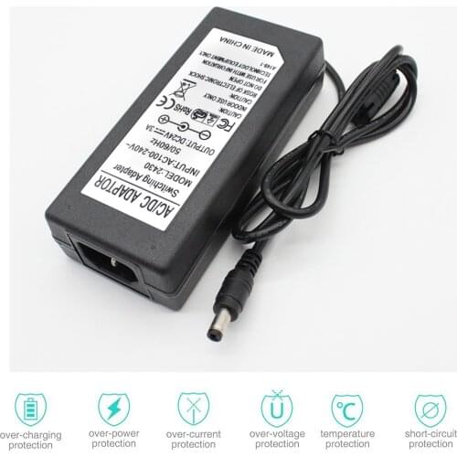 DC 24V 3A 72W Power Supply AC100-240V for 5050 3528 5630 LED Strip Light camera Led Driver Transformer Charger Switching Adapter