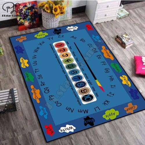 Children games carpet Square Anti-Skid Area Floor Mat 3D Rug Non-slip Mat Dining Room Living Room Soft Bedroom Carpet