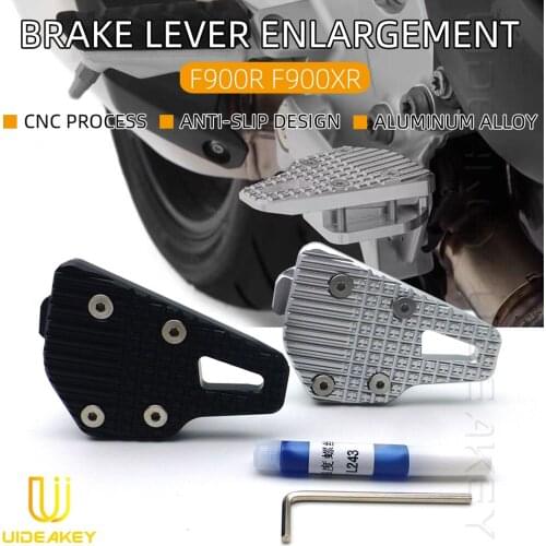 For BMW F900XR F900R 2020 2021 Motorcycle Accessories Rear Foot Brakes Pedals Levers Step Plate Extension Brake Lever Enlarger