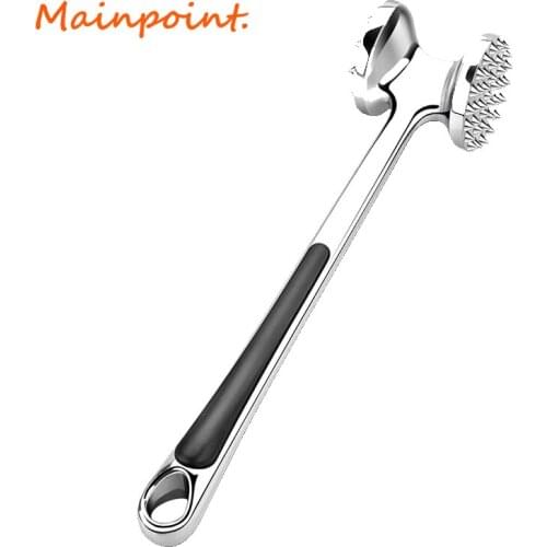 Double-sided meat grinder needle professional meat grinder loose meat hammer with comfortable rubber handle