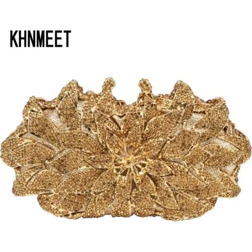 Red Gold Silver Yellow Luxury Diamond Clutch Bag Wedding Bride Crystal Encrusted Bags Sparkly Diamante Banquet bag Handbag SC172