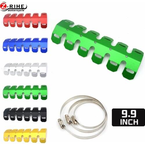 Motorcycle Accessories Off-road Exhaust Muffler Pipe Guard Protector Heat Shield For kawasaki KDX 200 220 50 KLX 125 L 300 KX125