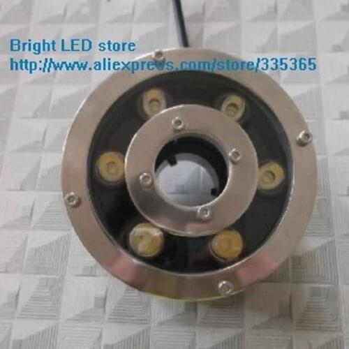 Led RGB waterproof underwater stainless steel pool light 6w 12w led fountain light with remote controller 100% no water leak in