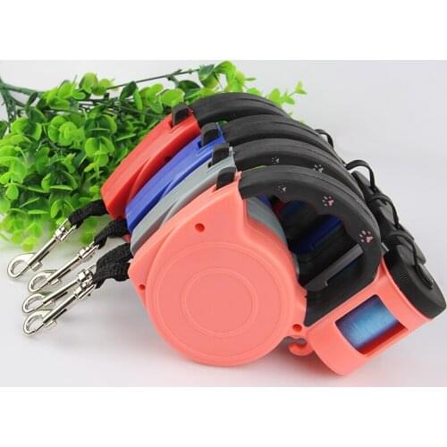 Dog Leashes U-Shaped Anti-Roll Opening Telescopic Smooth And Not Easy To Break Ergonomic More Comfortable and Carry garbage bags