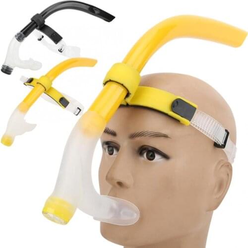 Professional Diving Breathing Tube Silicone Full Dry Swimming Breathing Tube With Fixed valve Snorkeling Practice Equipment