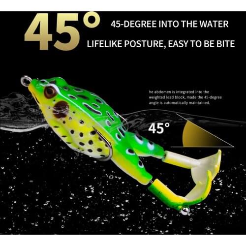 Lifelike False Bionic Frog Crankbait Fishing Lure Bait Silicone Soft 9.5cm 24g Outdoor Portable Easy Fishing Carrying