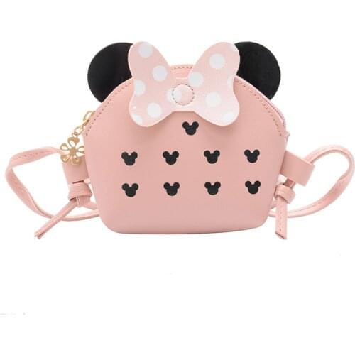 Disney Mickey Mouse Minnie Mouse Backpack Girl Crossbody Bag Kids Small Bag Mini kawaii Bag