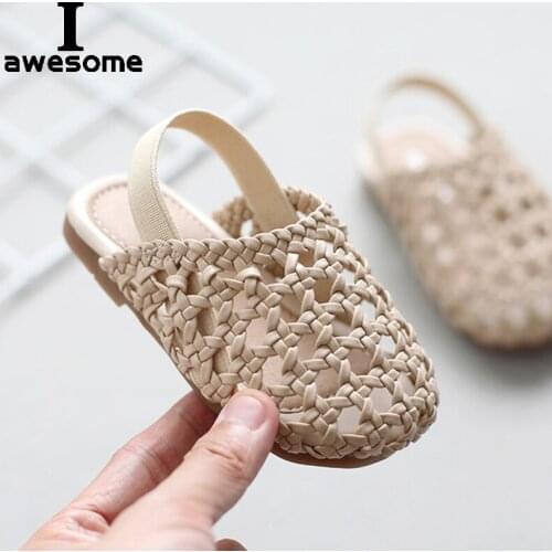 Summer Children Sandals Baby Girls Toddler Soft Cross Non-slip Princess Toddler Infant Shoes Outdoor Kids Beach Shoes for Girls