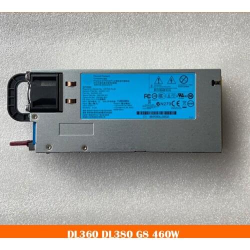 Server power supply for DL360 DL380 G8 656362-B21 643931-001 660184-001 HSTNS-PL28 460W PSU, fully tested