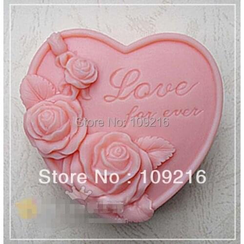 Wholesale!!!1pcs Love For Ever (50307) Silicone Handmade Soap Mold Crafts DIY Mold