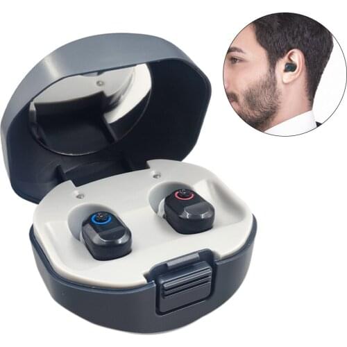 Mini Hearing Aids Volume Adjustable Amplify Listening Devices Ear Assistant For The Elderly 1 Pairs Invisible Sound Amplifier